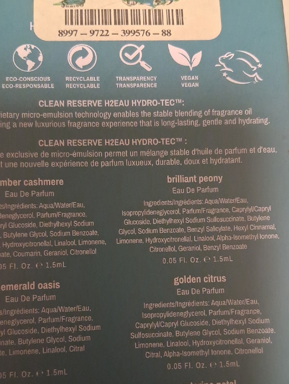 CLEAN Reserve H2EAU Collection  Set - Parfum - Picture 3 of 3